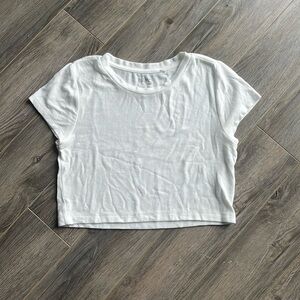 PACSUN White Ribbed Baby Tee